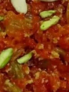गाजर का हलवा मलाई के साथ (Gajar ka halwa recipe in Hindi) रेसिपी मुख्य फोटो
