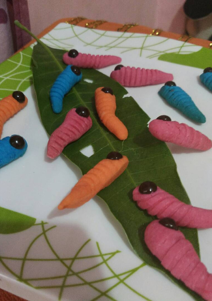 Foto resep Semprit susu ulet rainbow.