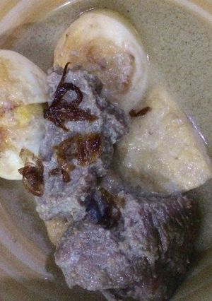 Foto resep Terik daging telur tahu