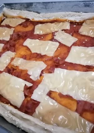 Una foto de Pizza