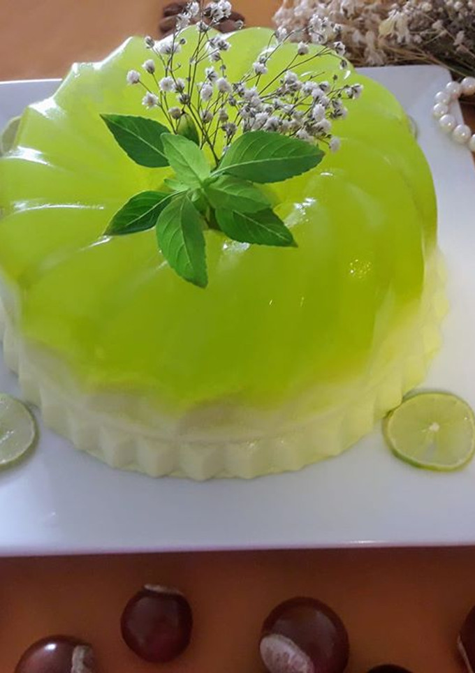 Una foto de Gela de Agua sabor Limón y Queso Crema a lo Carmelita!!!!