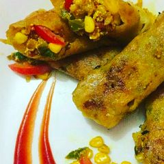 Paneer Corn Spring Roll A picture of Paneer Corn Spring Roll.