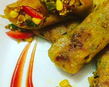 New Recipe Paneer Corn Spring Roll Delicious