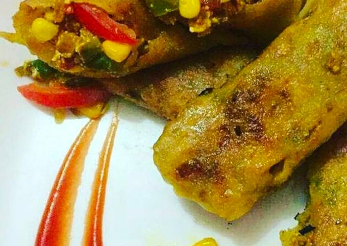 Step-by-Step Guide to Make Super Quick Homemade Paneer Corn Spring Roll