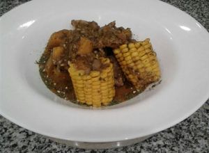 Una foto de Sudado de costilla de cerdo (guiso de pechito de cerdo)