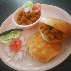A picture of Nutri kulcha soya chunks bun.