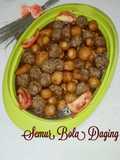 Semur Bola Daging dan Kentang Mini