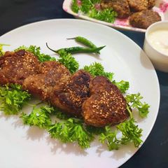 A picture of Kuttu Cutlet.
