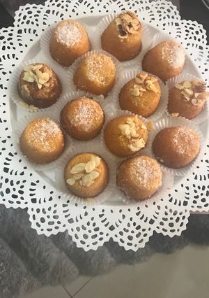 صورة لوصفة بسبوسه كب كيك
