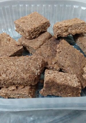 Una foto de Brownies de avena y cacao