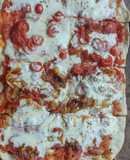 Pizza 🍕🍕con bordes relleno 🧀 y salsa de carne picada