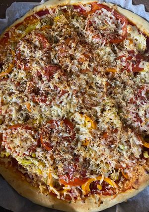 صورة لوصفة بيتزا 🍕