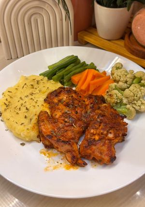 Foto resep 415. CHICKEN STEAK MASHED POTATO
