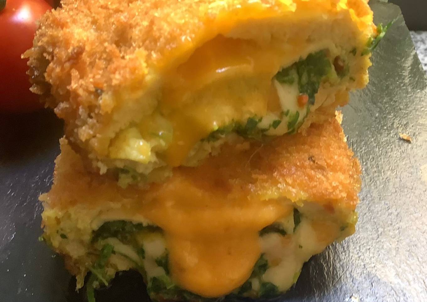 Cordon bleu 🫔🥟herbes 🌿 cheddar 🧀🧈🌶