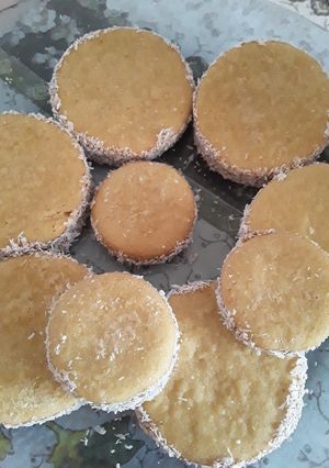 Una foto de Alfajores de harina de garbanzos. Sin TAAC