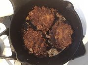 A picture of chopped chicken patties