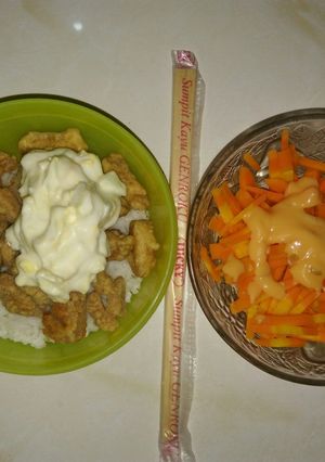 Foto resep Chicken egg mayo ala yoshinoya