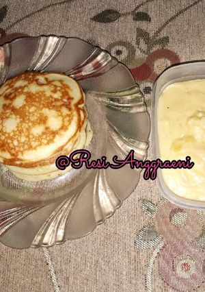 Foto resep Pancake Sosis dengan Saus Keju