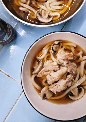 Foto resep Udon Ayam Jamur