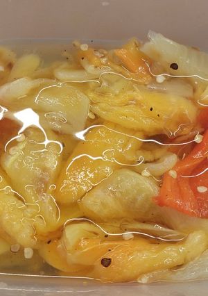 Sült paprika saláta recept fotója