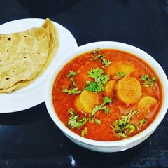 A picture of Besan Gatta Curry.