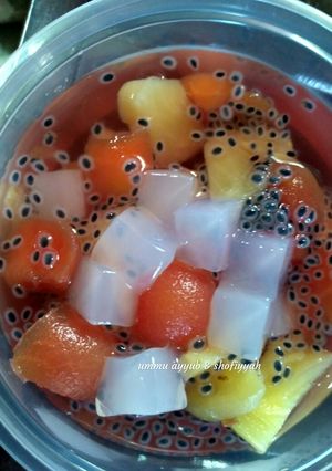 Foto resep 027. Stup Buah mix Selasih