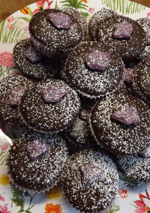 Foto principal de Muffins de chocolate condimentados, con pepitas de chocolate