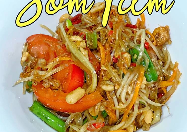 Langkah Mudah Memasak SomTam aka Kerabu Betik 😍 yang Cepat