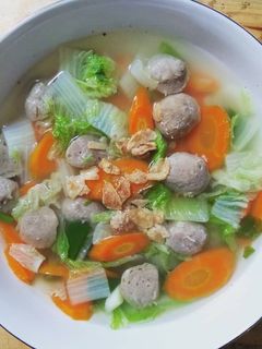 Foto resep Sup Bakso Wortel Sawi Putih