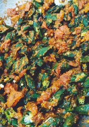 A picture of Bhindi Masala.