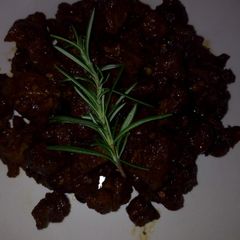 A picture of Pork wet fry. #authormarathon.