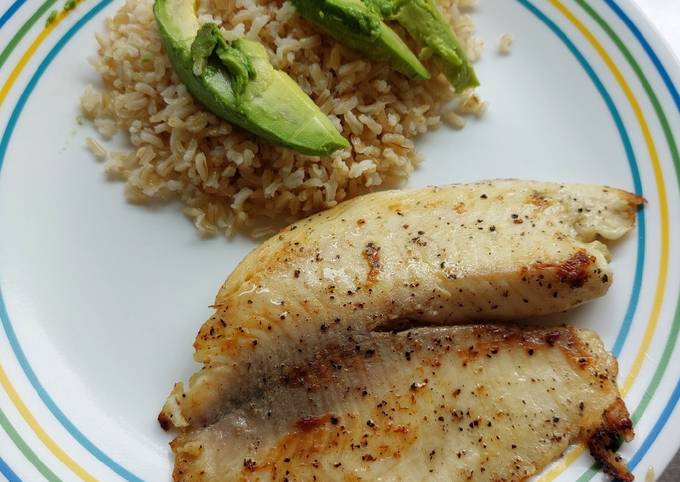 Filete de pescado al limón con pimienta Receta de LuzMa SG- Cookpad