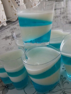 عکسی از دستور ژله دورنگ