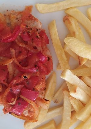 Lecsós csirkemell recept fotója