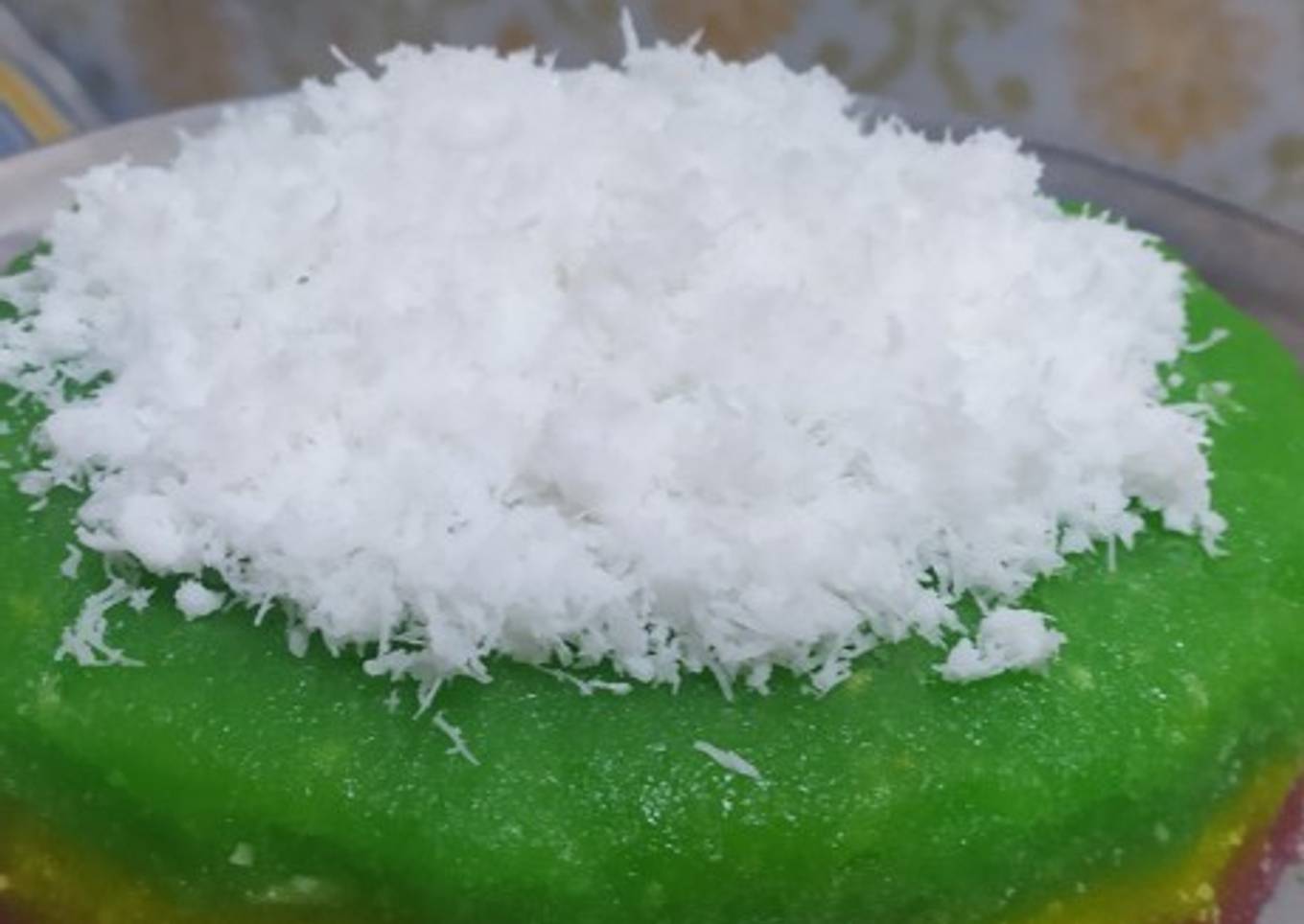 Kue Pelangi lapis singkong