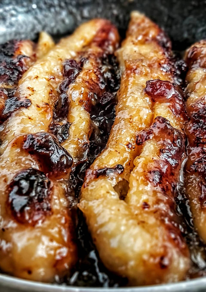 Una foto de GUINEOS🍌 Maduritos(Bananas) y Miel de Panela...!😋
