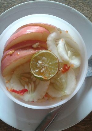 Foto resep Rujak buah segar