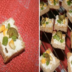 A picture of Corn and Capsicum Tea Time Toasties.
