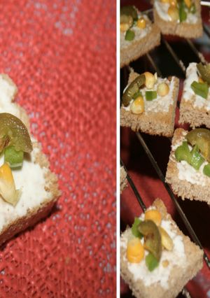 A picture of Corn and Capsicum Tea Time Toasties.