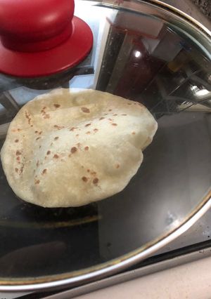 صورة لوصفة الخبز الشامي بالقدر