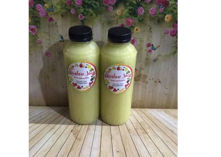 Langkah Mudah untuk Menyiapkan Diet Juice Cauliflower Pear Lemon Avocado, Menggugah Selera