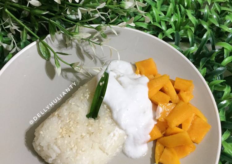 Cara Gampang Menyiapkan Mango Sticky Rice ❤️ Anti Gagal