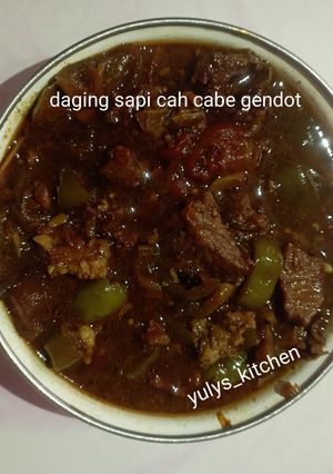 Foto resep Daging Sapi Cah Cabe Gendot