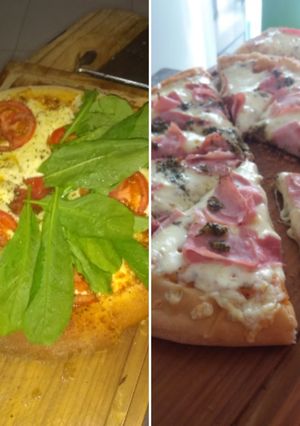 Una foto de Pizza