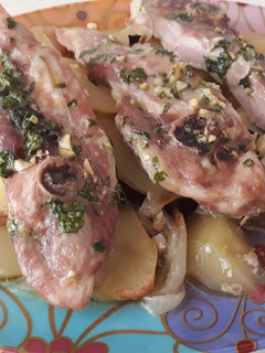 Una foto de Chuletas de pavo al horno
