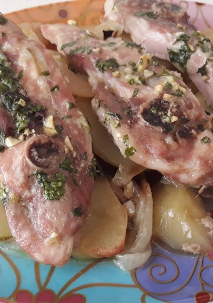 Una foto de Chuletas de pavo al horno
