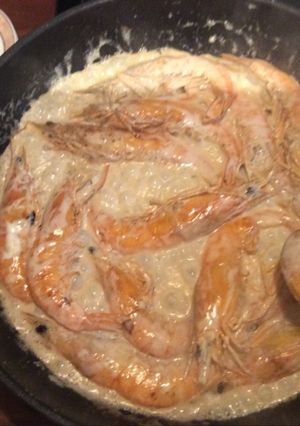 Une photo de Gambas au whisky