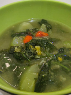 Foto resep Sayur Menir Bayam Labu siam