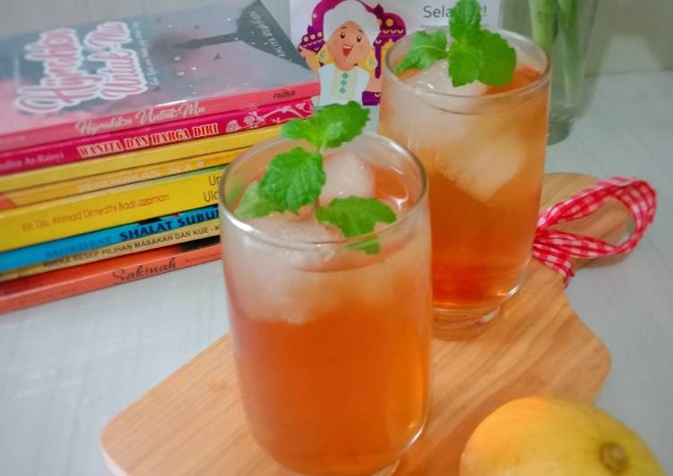 step by step Membuat Es lemon tea🍋 Anti Gagal