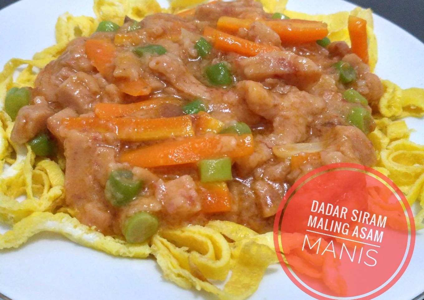 Dadar siram maling asam manis